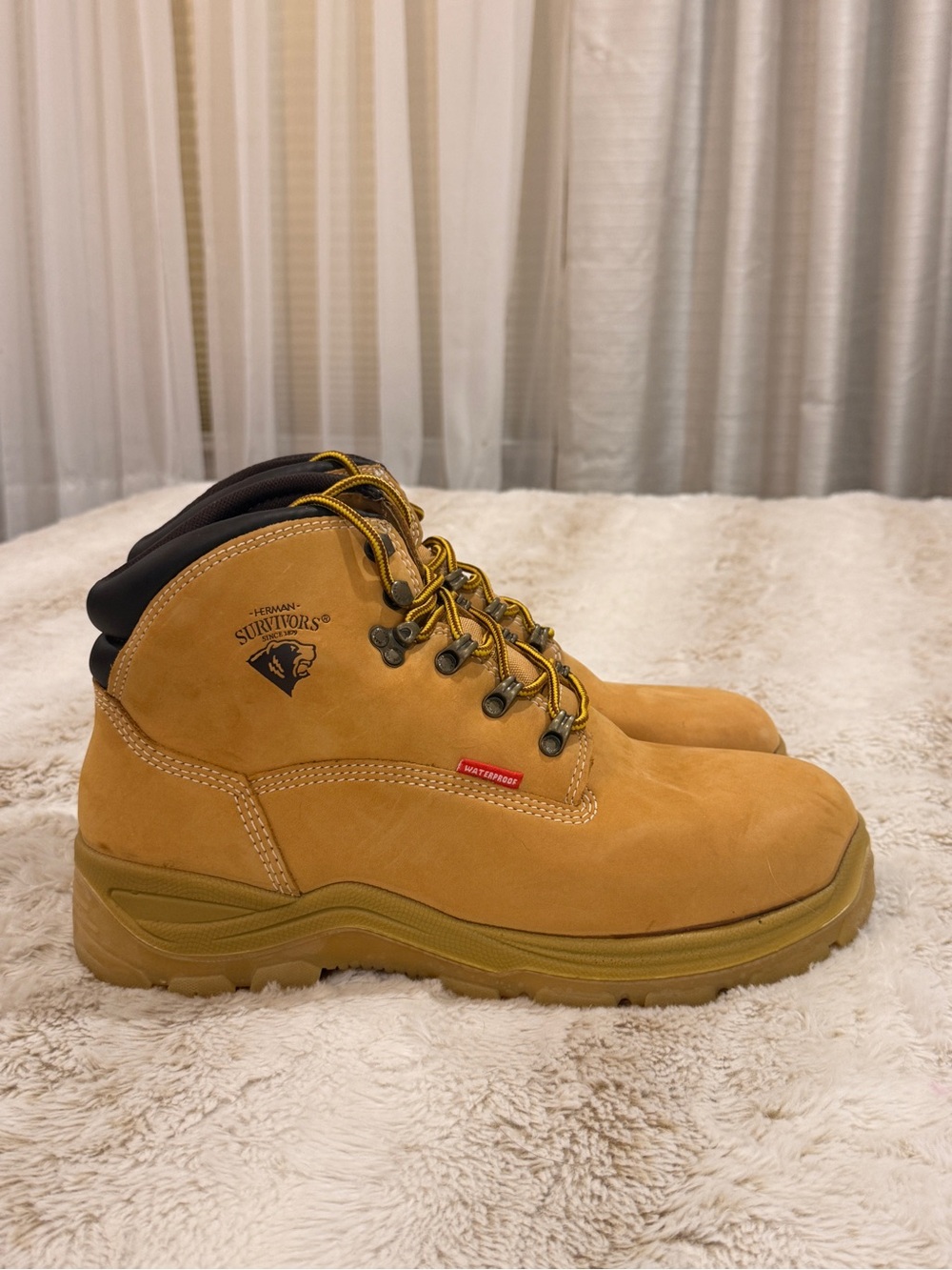 Herman Survivors Men’s Waterproof Steel Toe Work Boots 10.5 Wide NWOT
